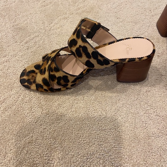 J Crew Leopard print slide sandal - Picture 3 of 4